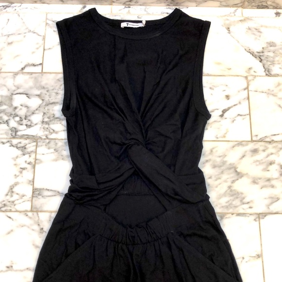 T by Alexander Wang cotton sleeveless dress with stomach cutout - Picture 2 of 3